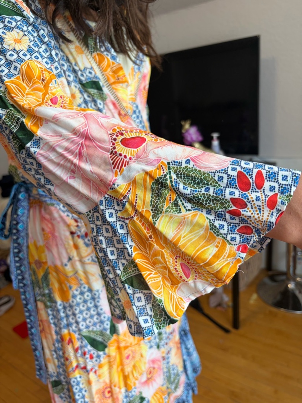 🩷Luxurious Farm Rio Camilla Wrap Dress for Anthropologie❤️100% Viscose - Picture 4 of 16